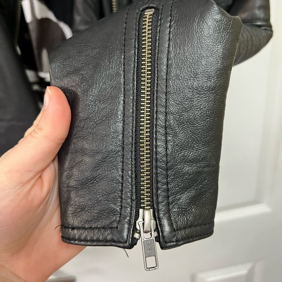 Danier Black Biker Leather Jacket - Picture 8 of 12